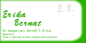 erika bernat business card